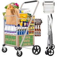 Shopping Carts for Groceries, 320lbs Jumbo Grocer
