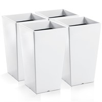 Hushee 4 Pieces Tall Outdoor Planters 21 Inch Tal