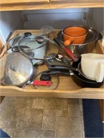 Lots, pans, dishes