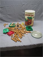 Vintage Frontier Lincoln Logs Building For Kids