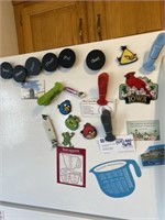 Refrigerator magnets, timer and clock