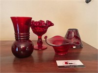 Ruby red Glassware