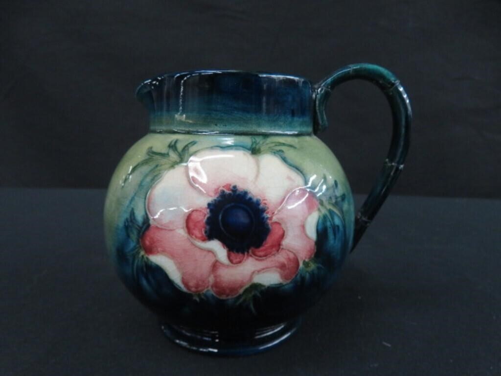 MOORCROFT POTTERY PITCHER (REPAIRED)