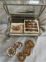 Jewelry box with rings and pins