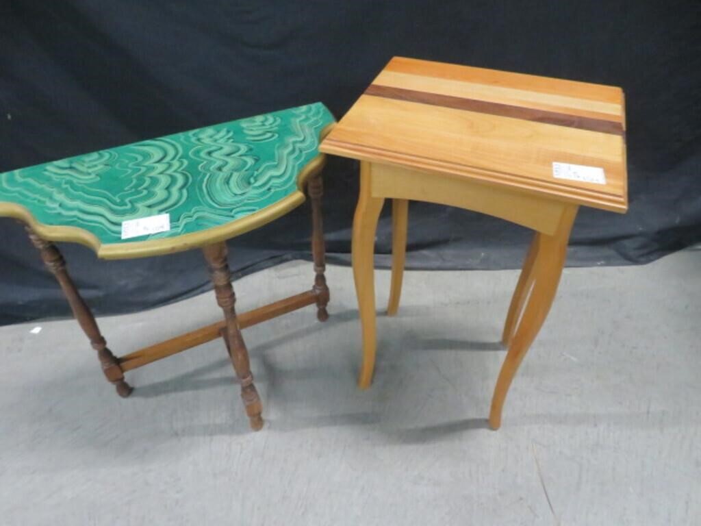 2 ASSORTED SIDETABLES