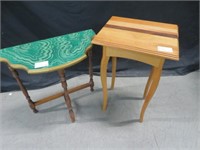 2 ASSORTED SIDETABLES