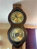 Bulova clock and barometer
