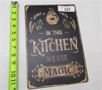 'In the Kitchen" Metal Sign