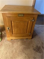 White clad side table/ cabinet