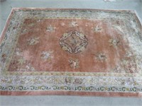 PINK ORIENTAL STYLE AREA RUG