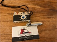 Camera lighter and knife