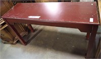 RED PAINTED SOFA TABLE