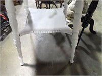 SQUARE WHITE PAINTED TABLE