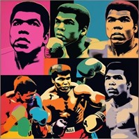 Ali Collage 2 Hand Signed by Charis