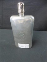 SILVER PLATE FLASK 16 OZ
