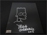 Matt Groening Signed Sketch Direct COA