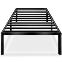 HAAGEEP 18 Inch Platform Twin Bed Frame with Stor