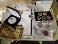 COLLECTOR COINS, 1ST DAY STAMPS, MORE