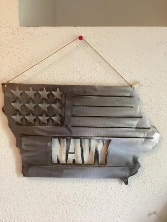 Metal Navy Sign