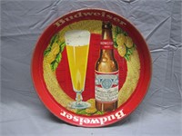 Vintage Original Metal Budweiser Beer Tray