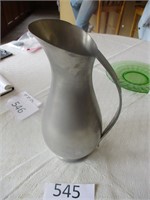 Pewter Water Pitcher 12"