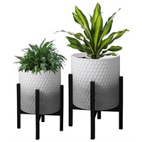 Plant Pot with Stand 10 & 12 Inches, Decorative H