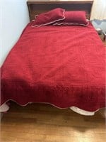 Full bed set, mattress, box spring and frame