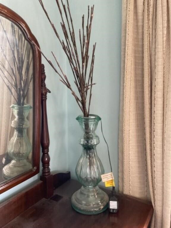 Vase with lighted branches