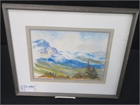 FRAMED WATERCOLOUR SIGNED THYLLIS PICTURE
