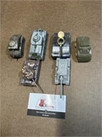 Tootsie toy and toy tanks