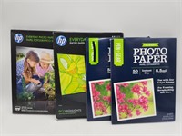 4 New Packages Photo Paper 8.5 x 11
