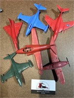Vintage plastic toy planes