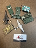Die cast planes and tanks