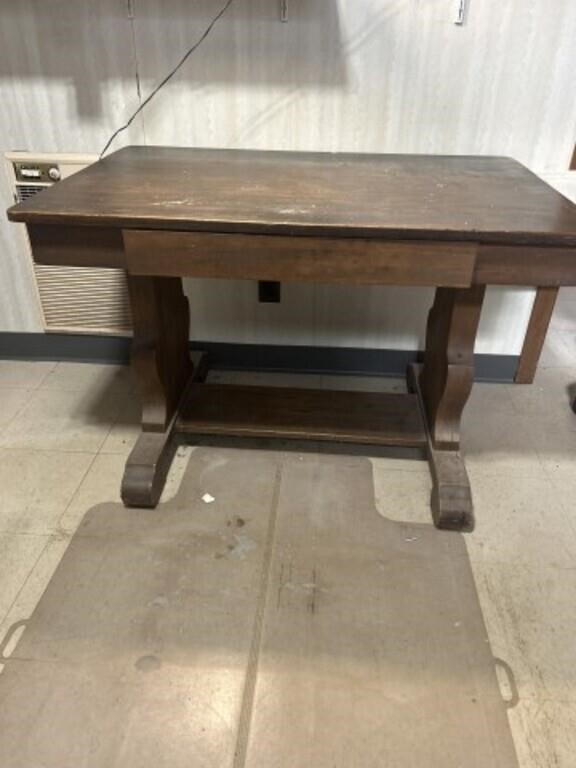 Antique wood desk