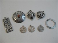 Assorted Sterling Silver Jewelry - Hallmarked