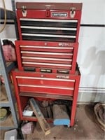 Craftsman and Waterloo Toolboxes w/ misc tools