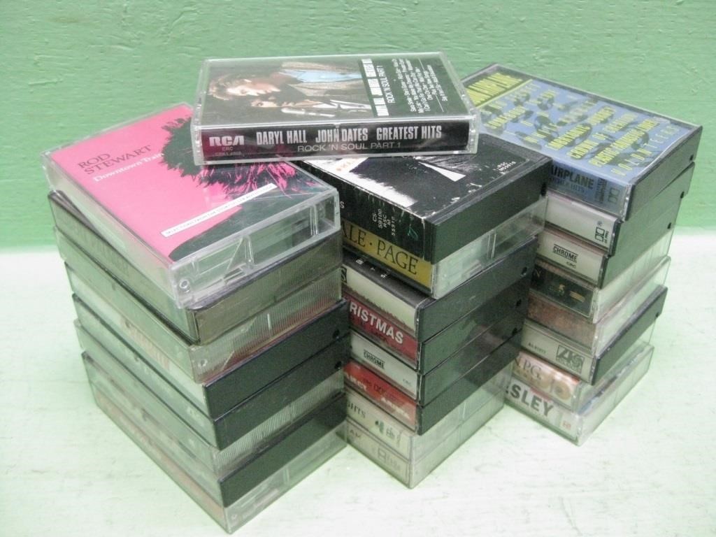 Twenty-Five Assorted Cassette Tapes
