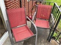 Two lawn chairs