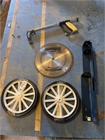 Assorted Wheels, Saw Blade and More