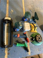 Outdoor lot of Sprinklers and Hose Attachments