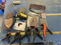 Assorted Clamps, Sanding and More