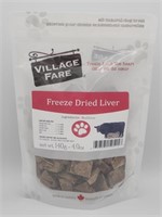 Village fare freeze dried liver dog treats 140g