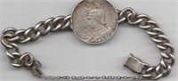 1901 German Coin Bracelet, silver