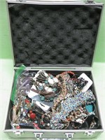 Miscellaneous Jewelry In Case - 8 Pounds