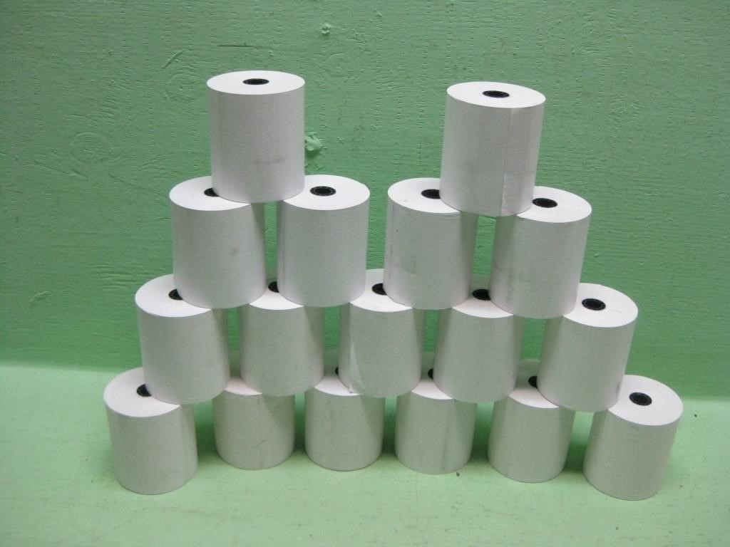 Seventeen Rolls 3-1/8" Thermal POS Receipt Paper