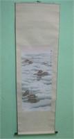 20 X 65 Japanese Woodblock Print Silk Scroll