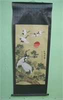 26 X 68 Japanese Woodblock Print Silk Scroll