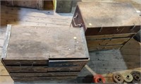 2 Wooden Machinist Tool Chests
