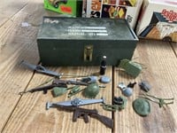 Vintage G.I. Joe Foot Locker and Accessories