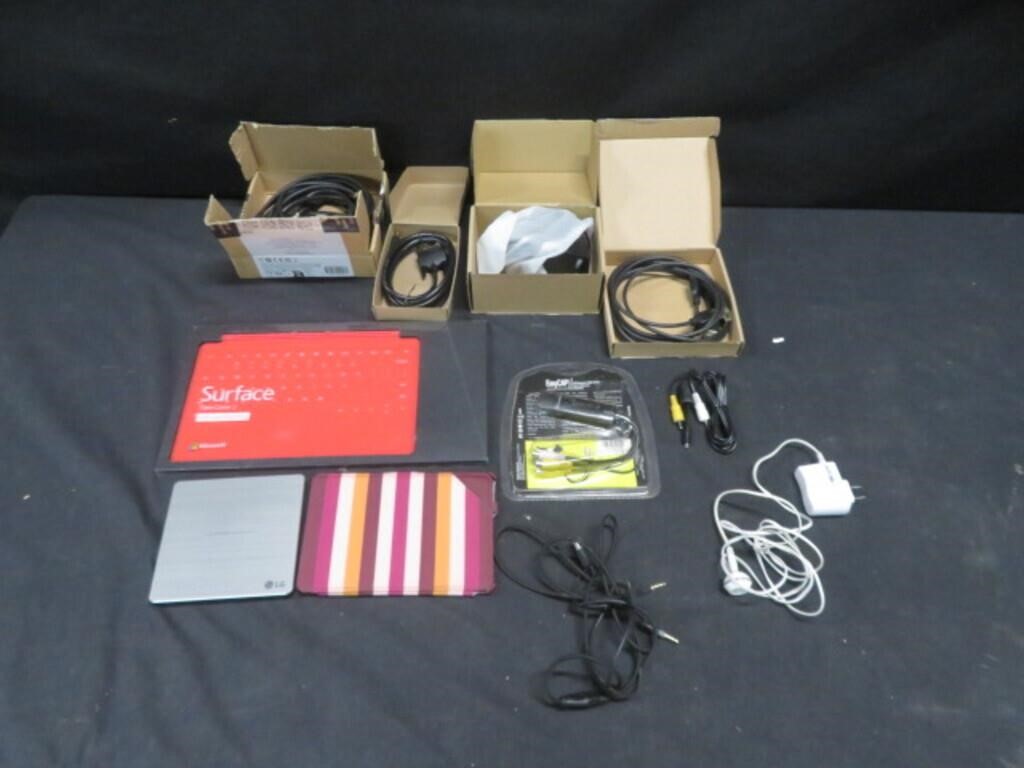 BOX OF ASSORTED ELECTRONICS & ACCESSORIES